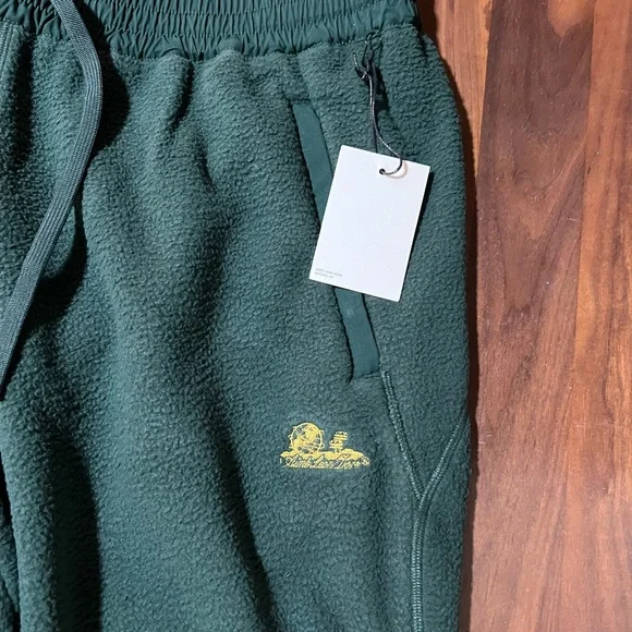 Aime Leon Dore ALD Green Fleece Unisphere Embroidered Sweatpants FW22 Size Large